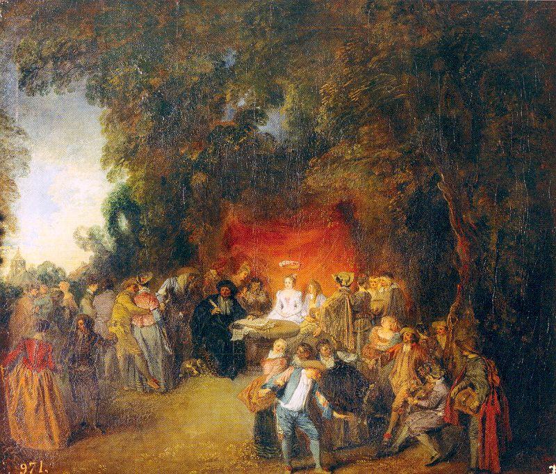 WATTEAU, Antoine The Marriage Contract France oil painting art